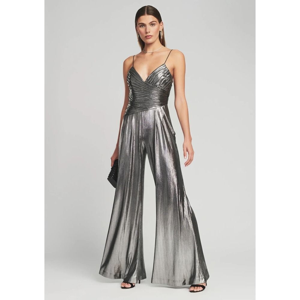Retrofete Shimmering Silver Jumpsuit